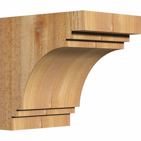 Ekena Millwork Pescadero Rough Sawn Corbel, Western Red Cedar, 6"W x 8"D x 8"H COR06X08X08PEC00RWR